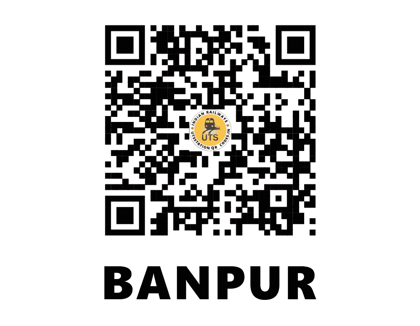 UTS QR Code for BANPUR - BPN (ER - WEST BENGAL)